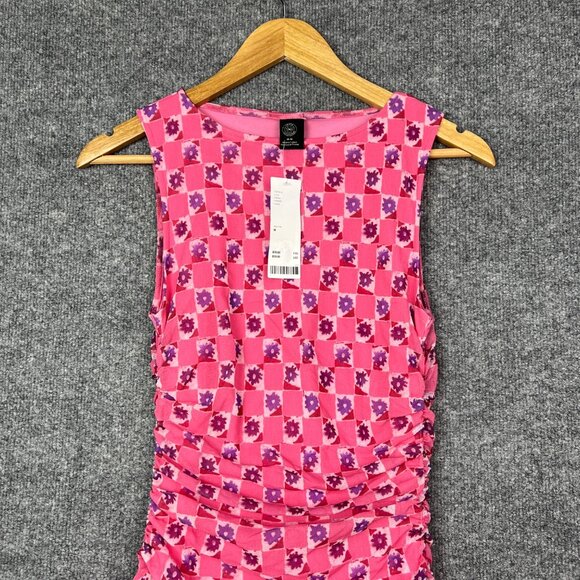 NEW Urban Outfitters UO Austin Mesh Dress Floral Pink Size M - Picture 4 of 8